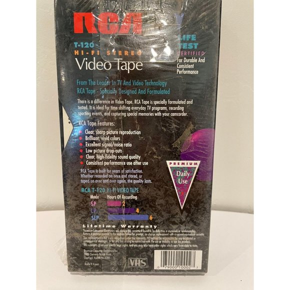 RCA VHS Video Tape T-120 - Picture 2 of 6